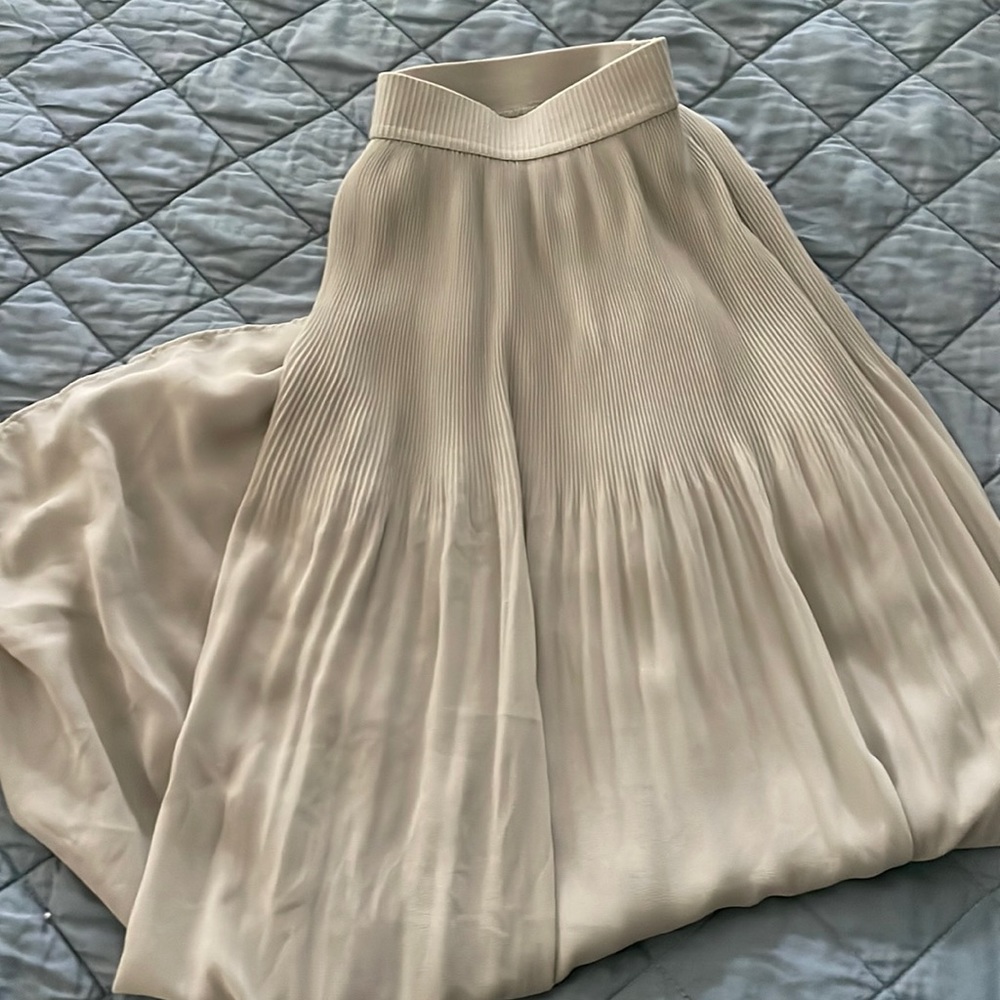 H&M Calf-length pleated skirt